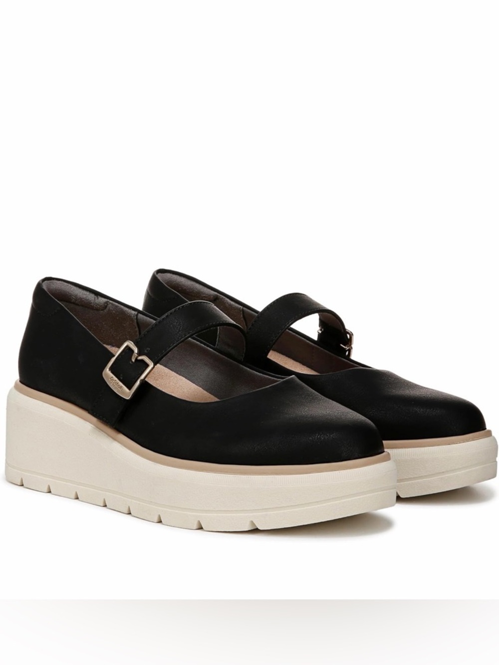 Dr. Scholl’s Women’s nice day max Mary Jane size 8.5 black tofu faux leather NIB